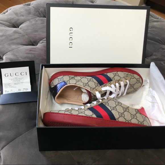 Gucci Shoes - Authentic Gucci Supreme Canvas Sneakers am SZ. 8m